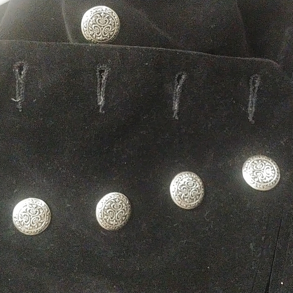 Vtg Apart Blouse & Velvet Vest - Picture 8 of 16